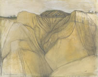 Wilhelmina Barns-Graham, Chiusure, Tuscany, 1955, pencil & mixed media on paper, 42.9 x 54 cm