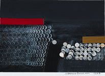 Wilhelmina Barns-Graham, Number 28, Painting in Relief, 1982, oil and acrylic on card (collage), 13.8 x 20 cm
