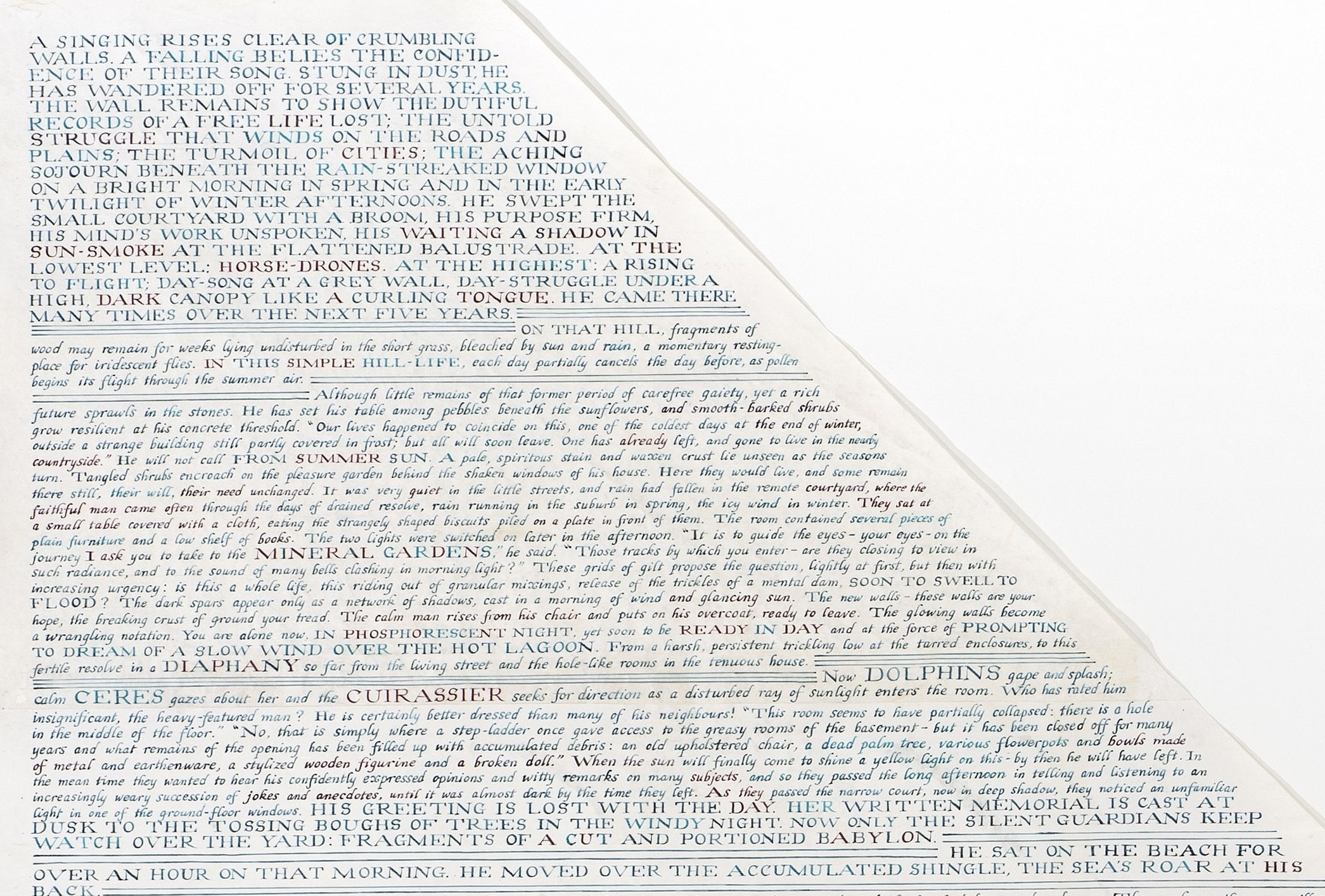 Simon Lewty<br />
The Song in Day, 2002 (detail)<br />
Acrylic inks on paper, 168.5 x 167 cm